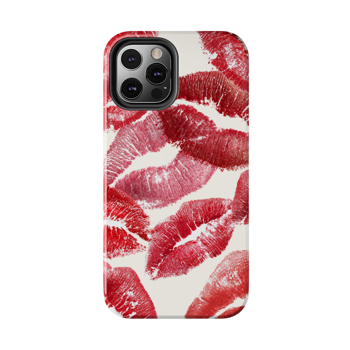 Red Lipstick Kiss Pattern Phone Case | Tough Phone Case