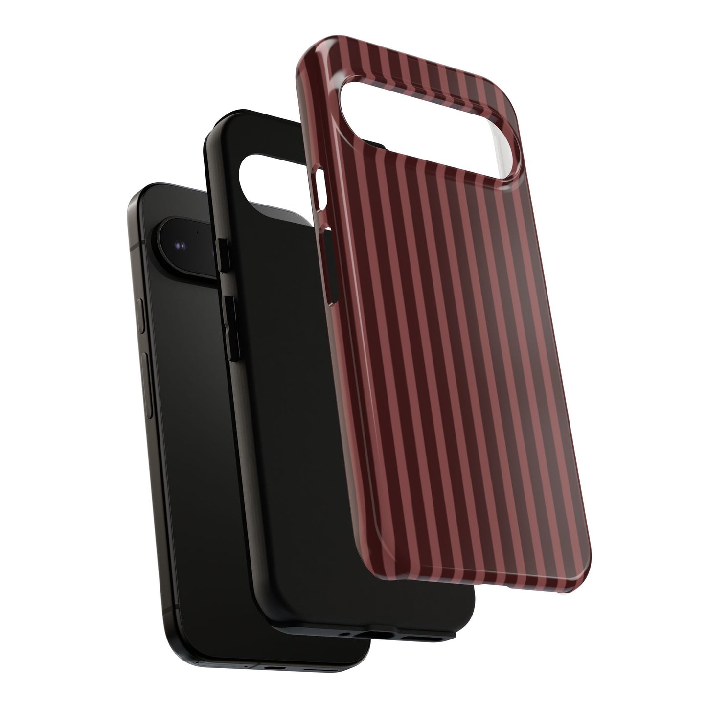 Striped Double Burgundy  — Tough Phone Case