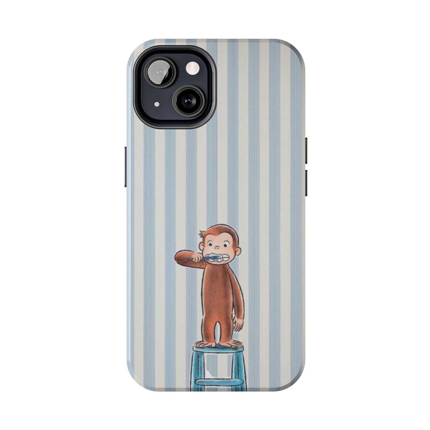 Curious George, Brushing Teeth — Monkey Brushing Tooth Tough Phone Case
