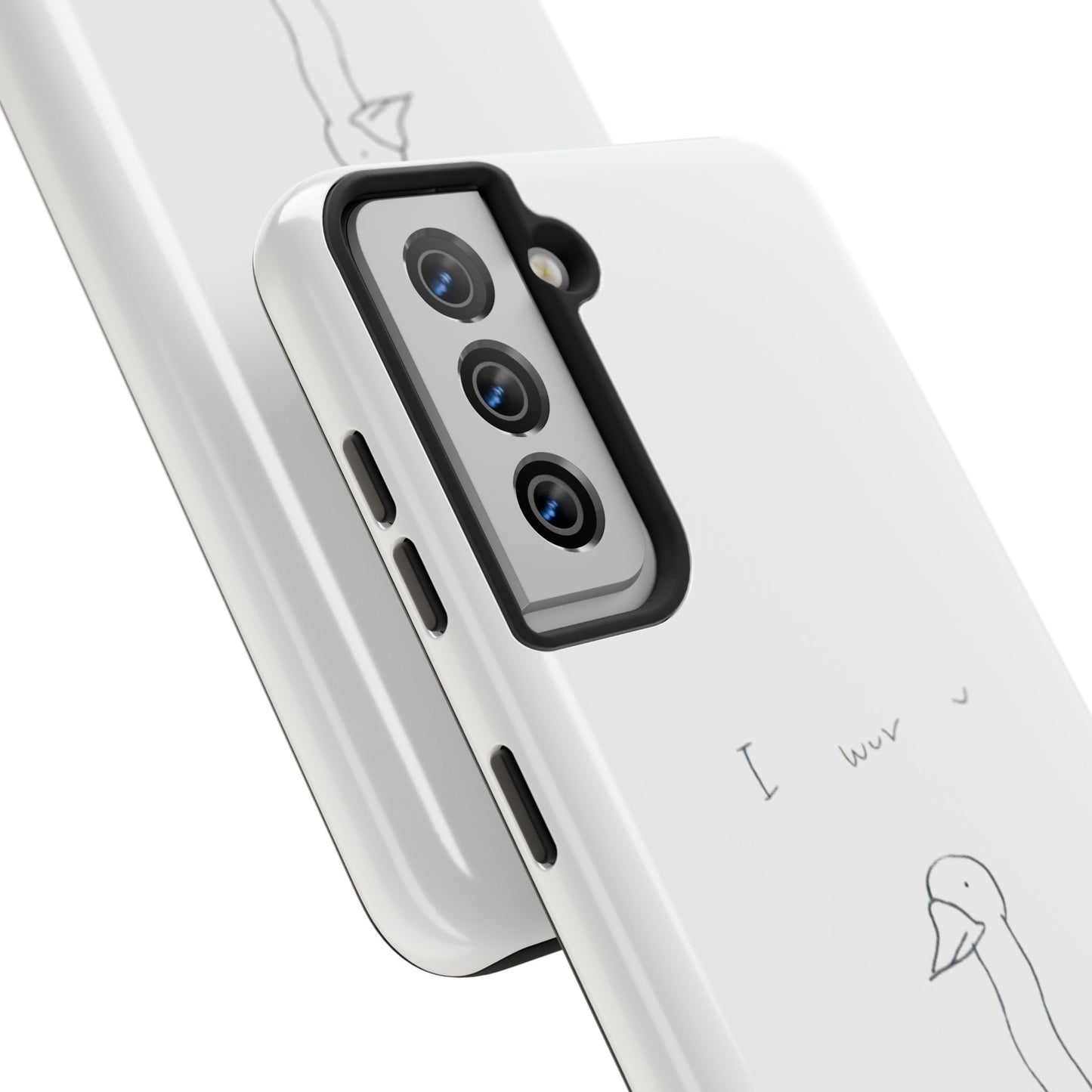 Funny Duck 'I wuv u'— Tough Phone Case