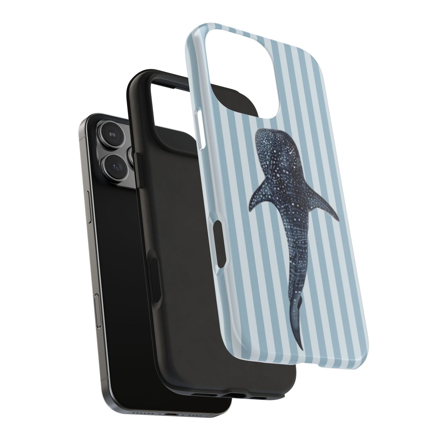 Deep Sea  — Blue Striped Tough Protective Cover