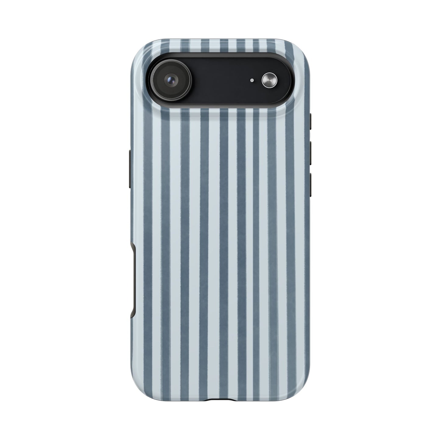 Rainy Day – Striped Tough Phone Case Blue Vertical Stripes,