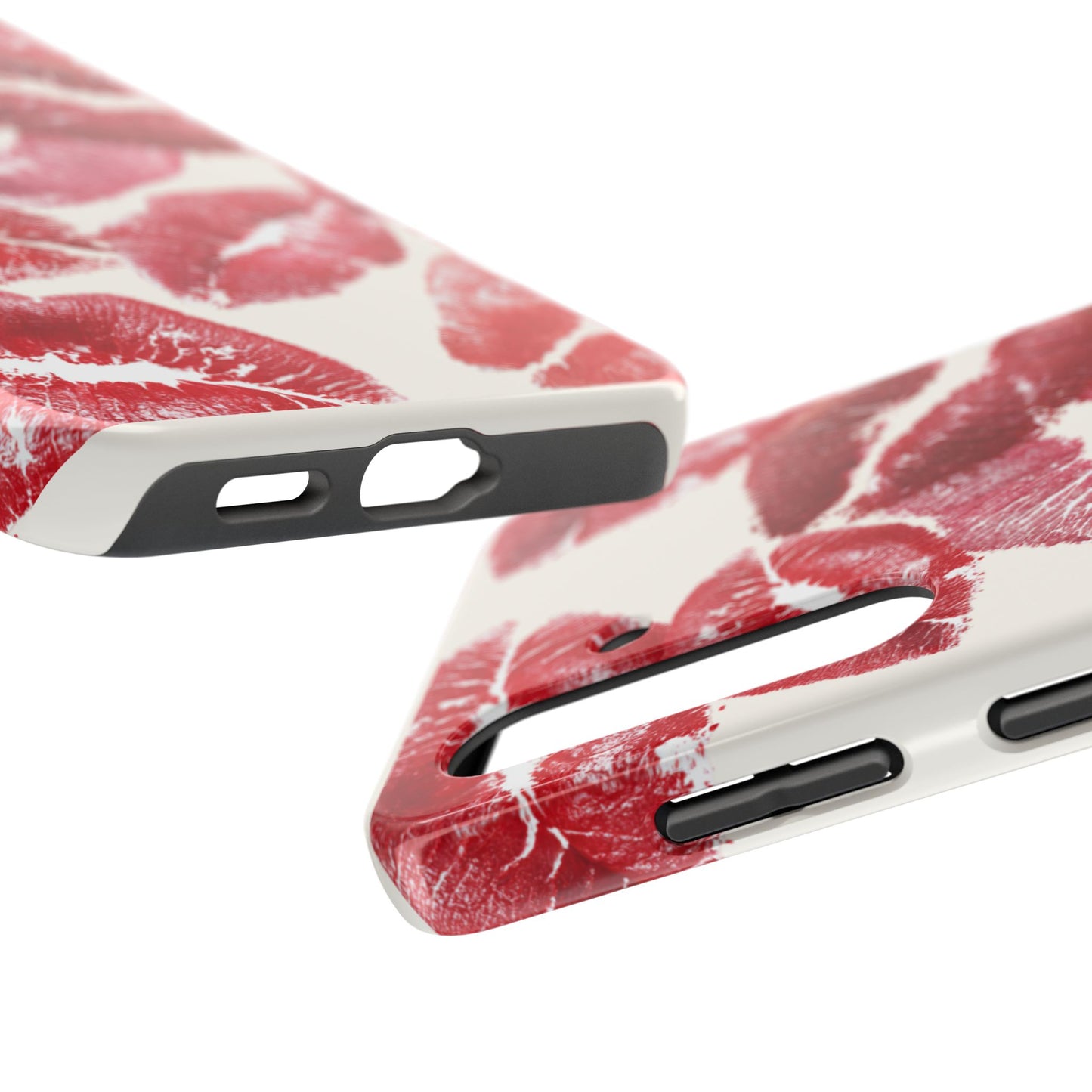Red Lipstick Kiss Pattern Phone Case | Tough Phone Case