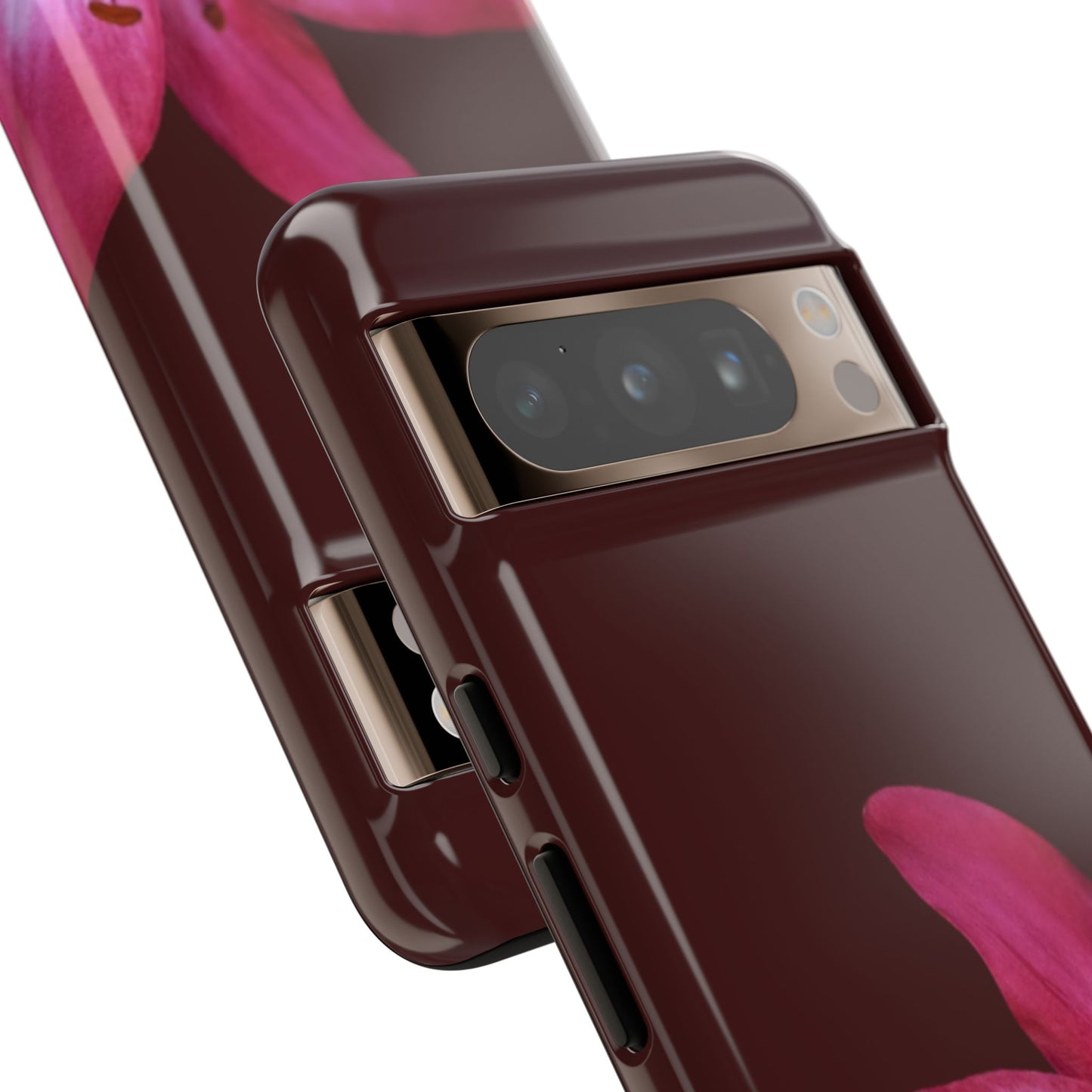 Burgundy Lily Floral – Phone Case Tough Case