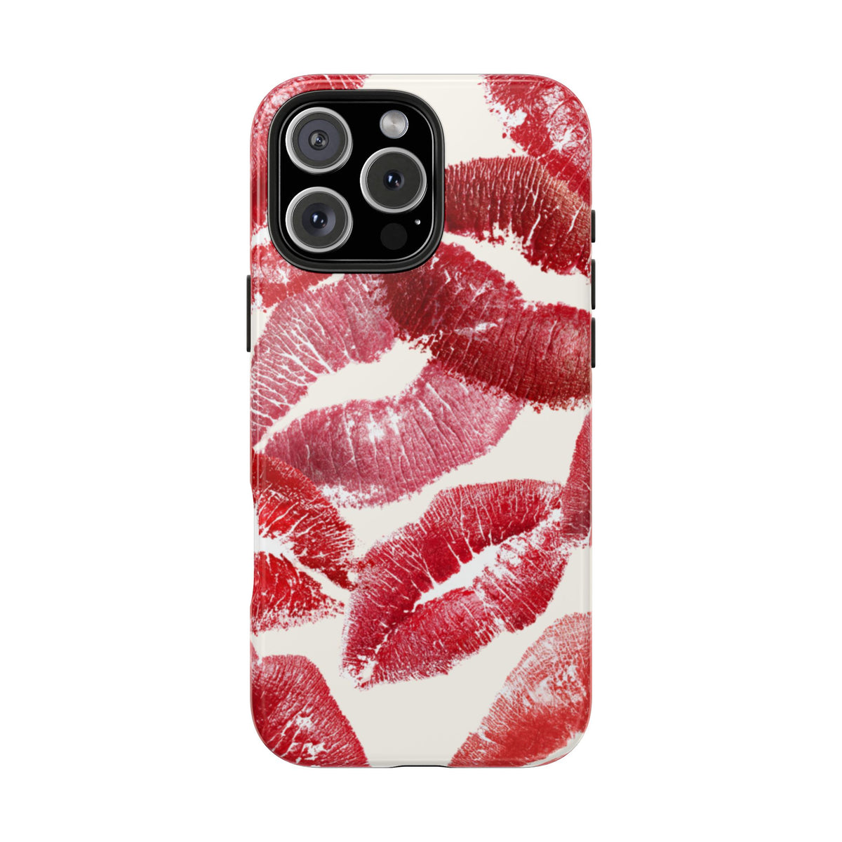 Red Lipstick Kiss Pattern Phone Case | Tough Phone Case
