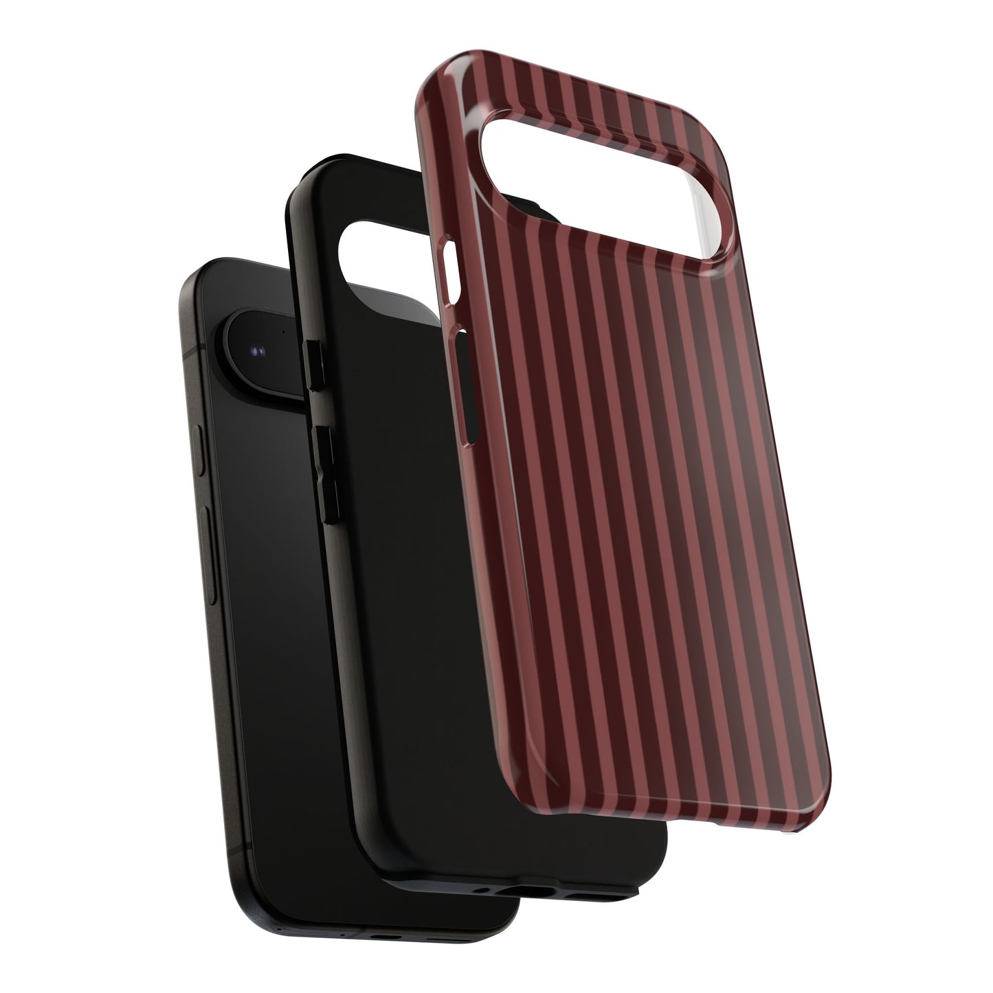 Striped Double Burgundy  — Tough Phone Case
