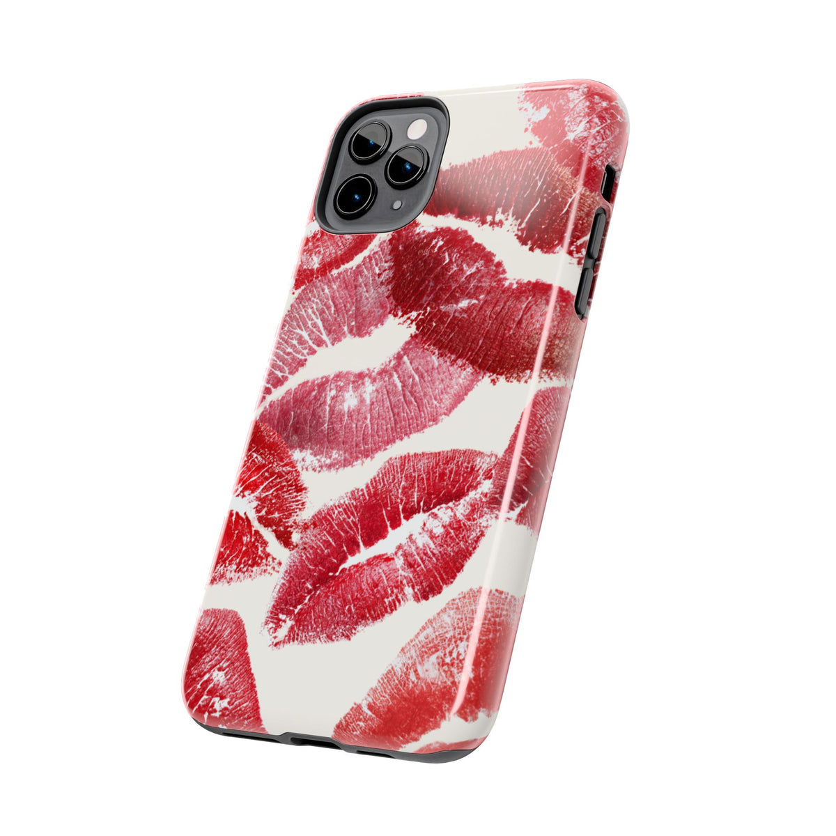 Red Lipstick Kiss Pattern Phone Case | Tough Phone Case