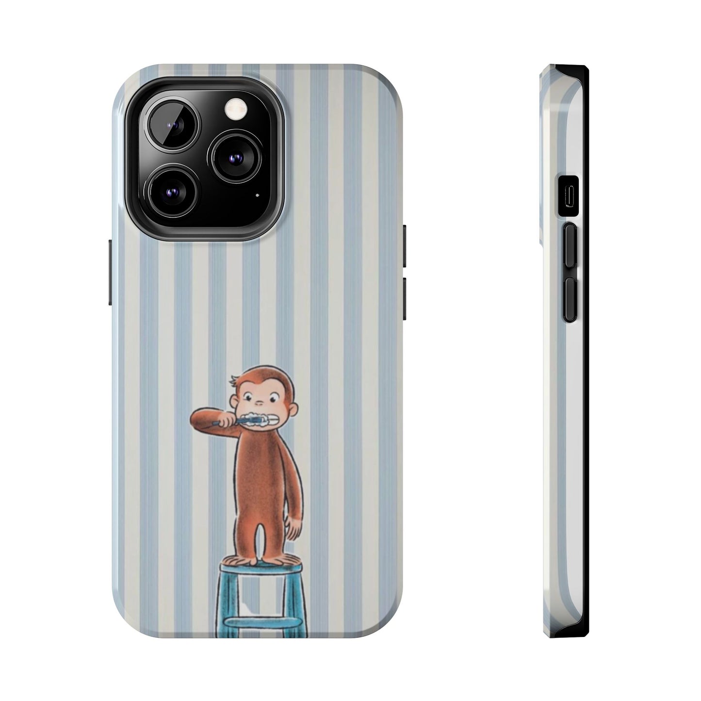 Curious George, Brushing Teeth — Monkey Brushing Tooth Tough Phone Case