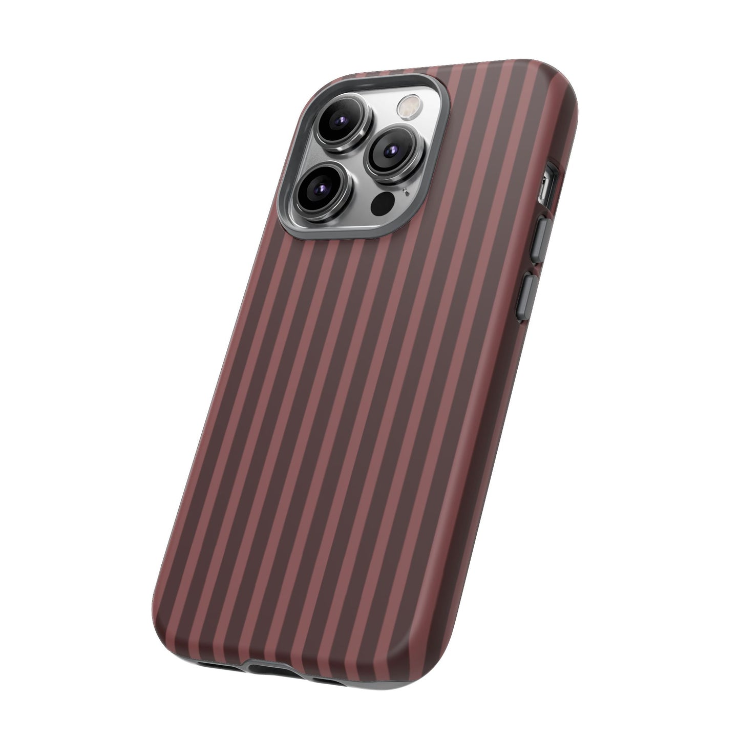 Striped Double Burgundy  — Tough Phone Case