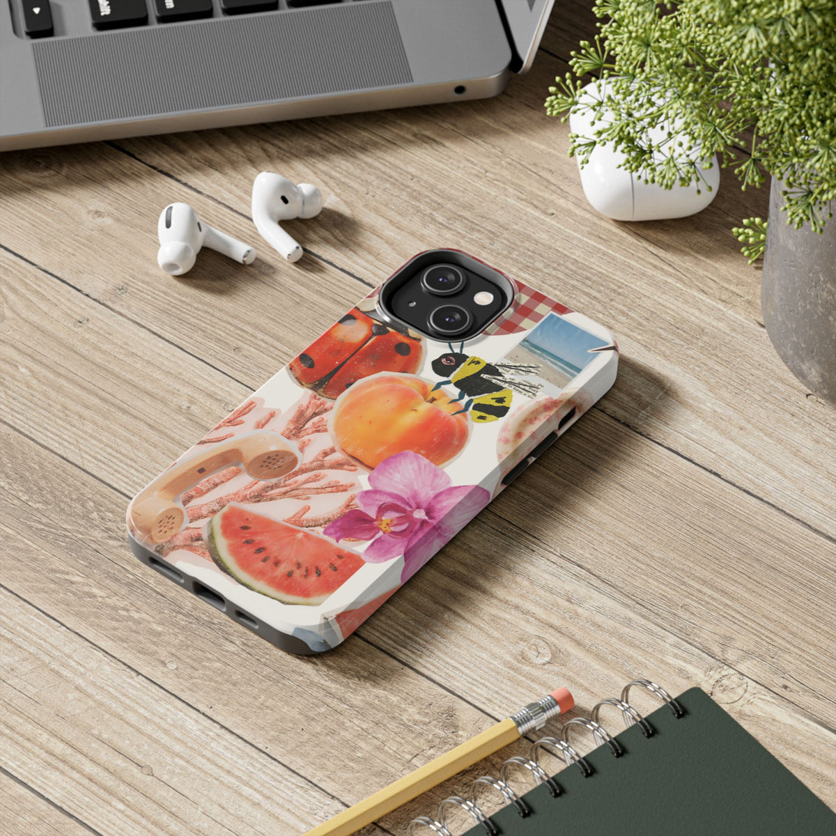 The farmers Market — Floral Fruit Collage Tough Phone Case