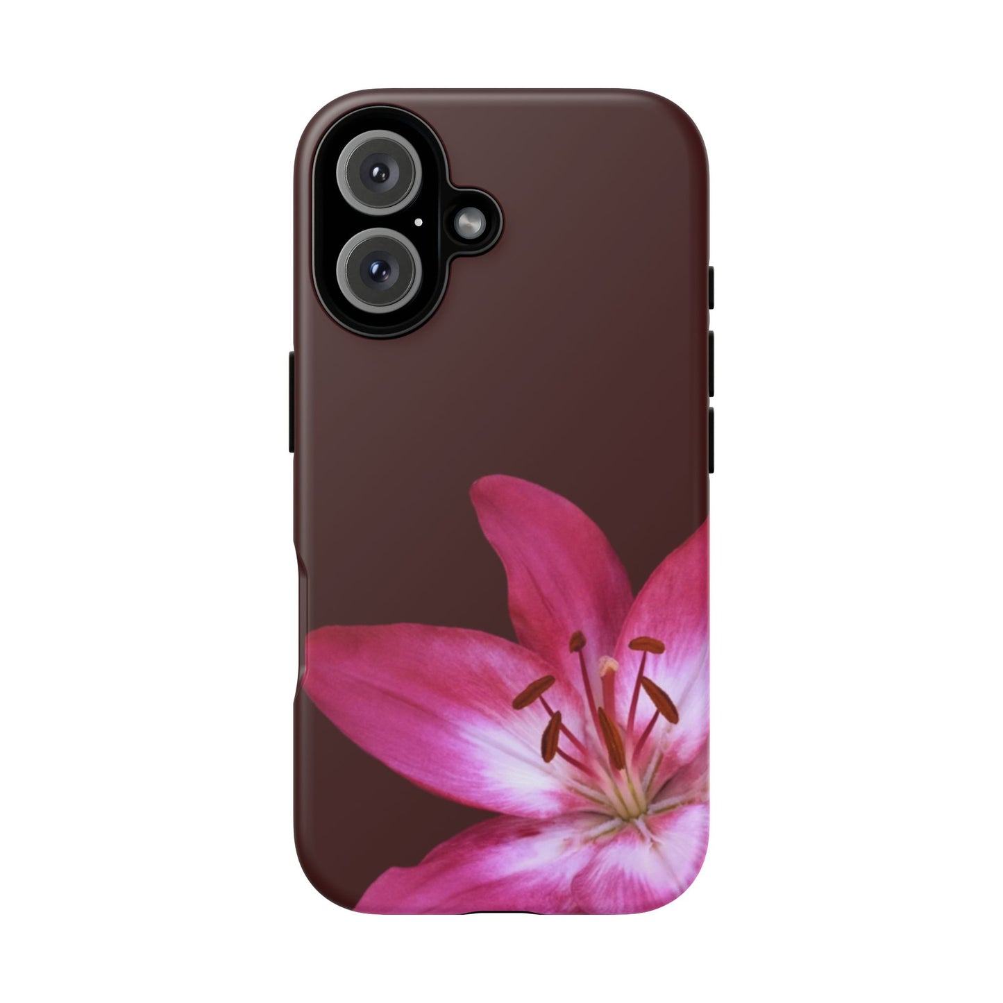 Burgundy Lily Floral – Phone Case Tough Case