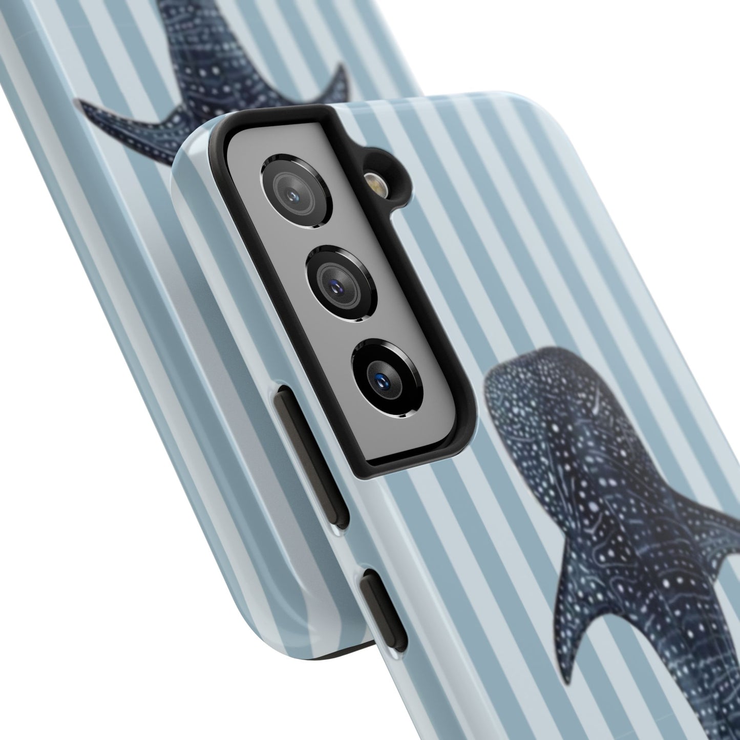 Deep Sea  — Blue Striped Tough Protective Cover
