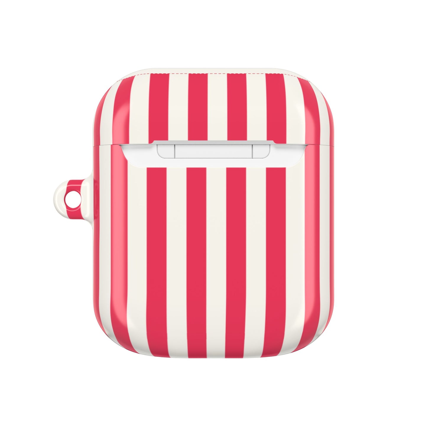 Red and White Stripe AirPod Case |  Stripe Protective Cover