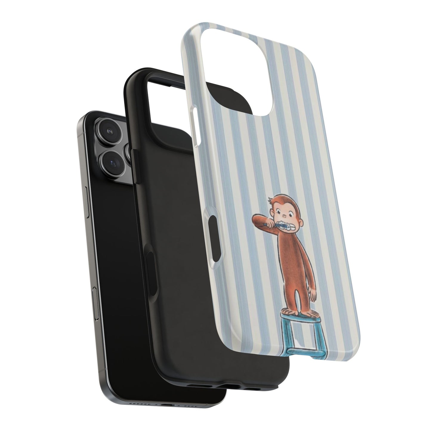 Curious George, Brushing Teeth — Monkey Brushing Tooth Tough Phone Case