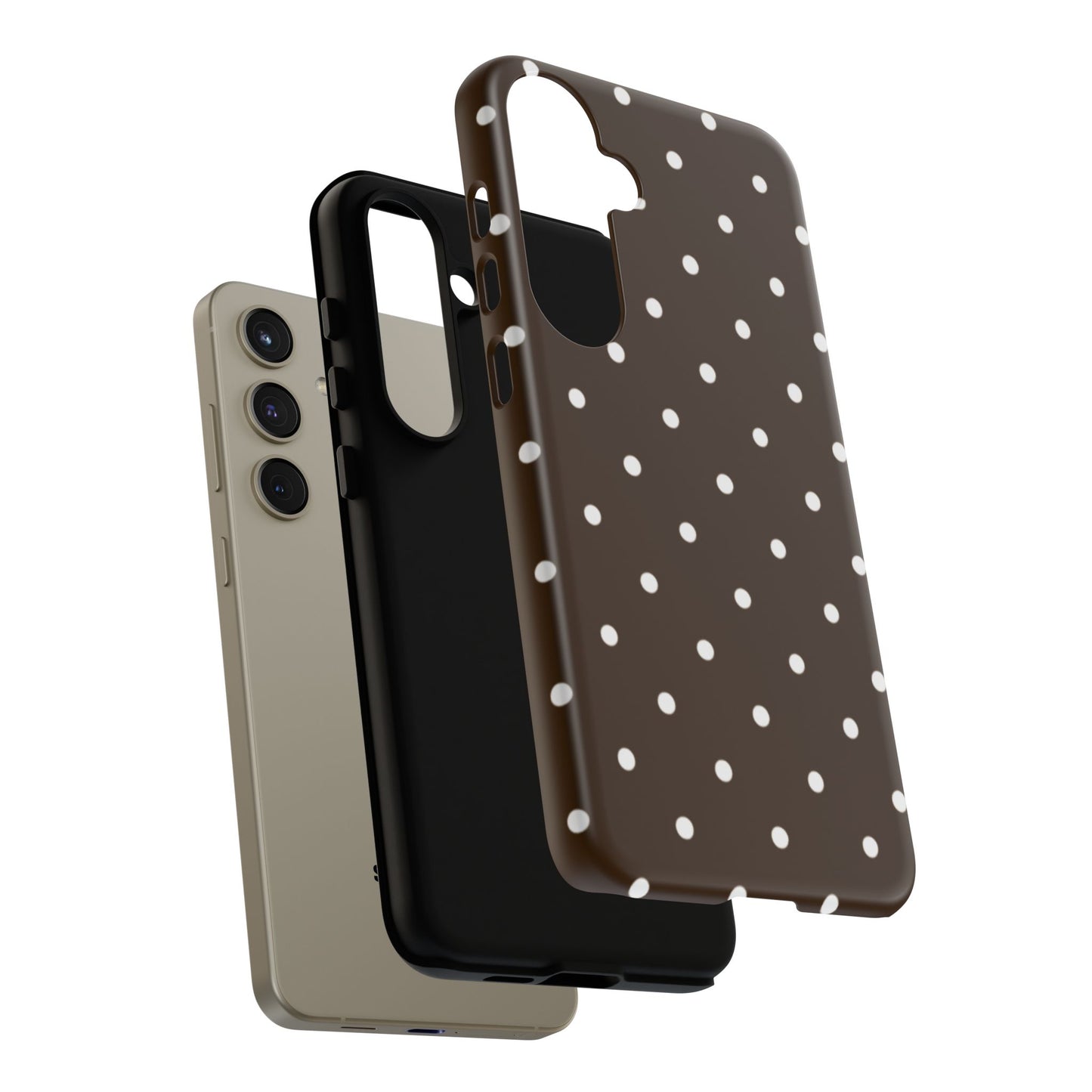 Cacao Polka Dot  — Phone Case Tough Case