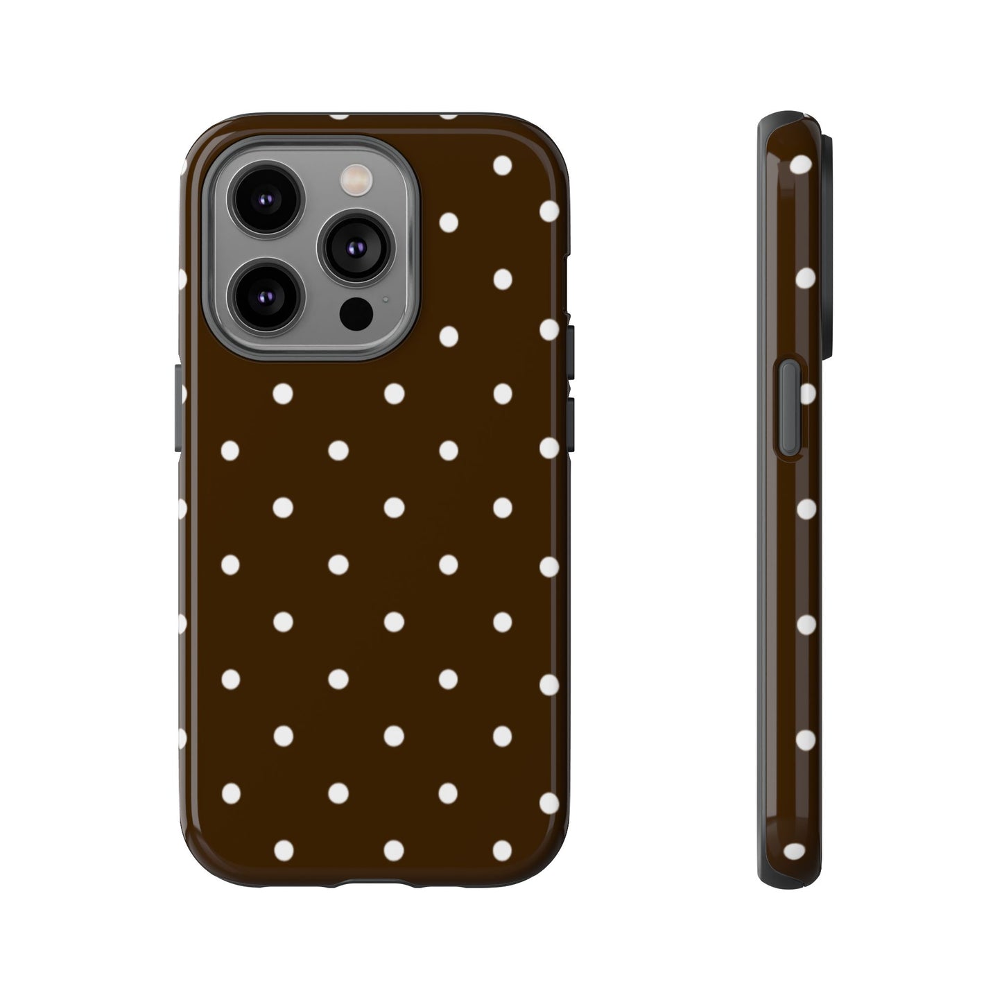 Cacao Polka Dot  — Phone Case Tough Case