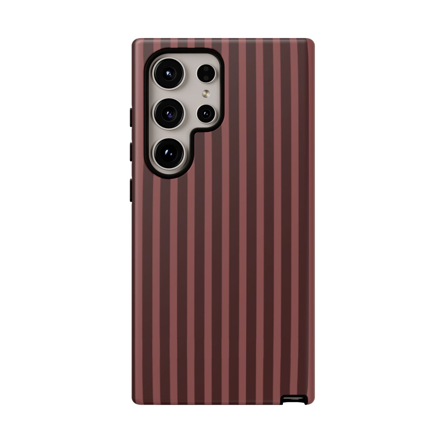 Striped Double Burgundy  — Tough Phone Case