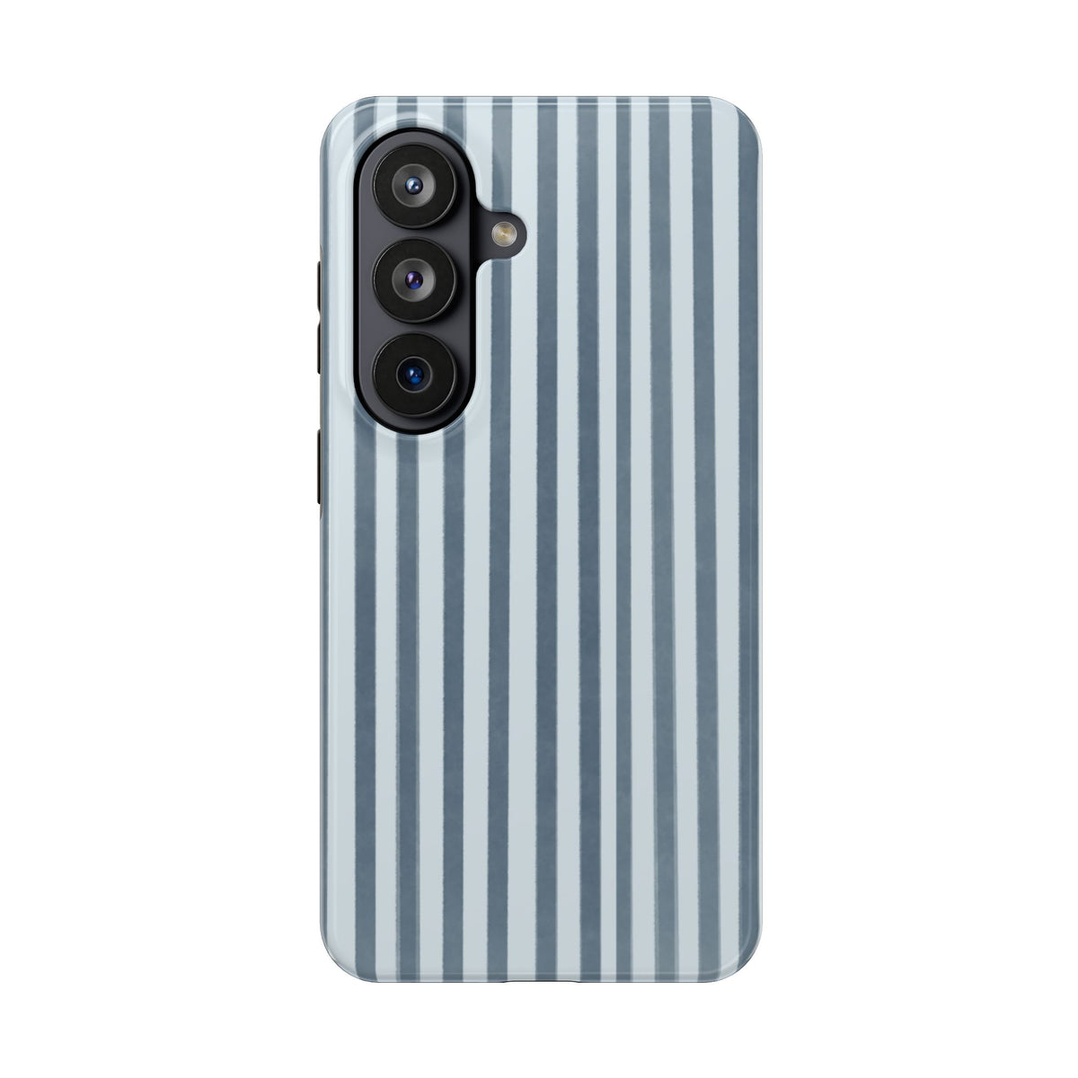 Rainy Day – Striped Tough Phone Case Blue Vertical Stripes,