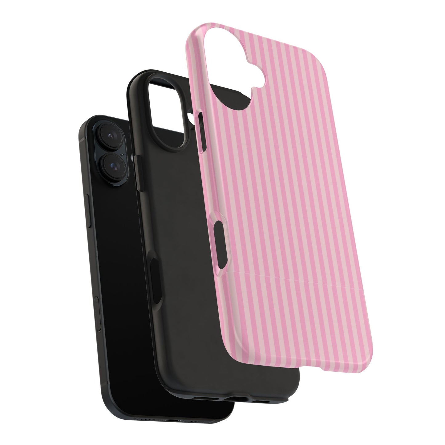 Pretty In Pink  – Pink Vertical Stripe Tough Phone Case