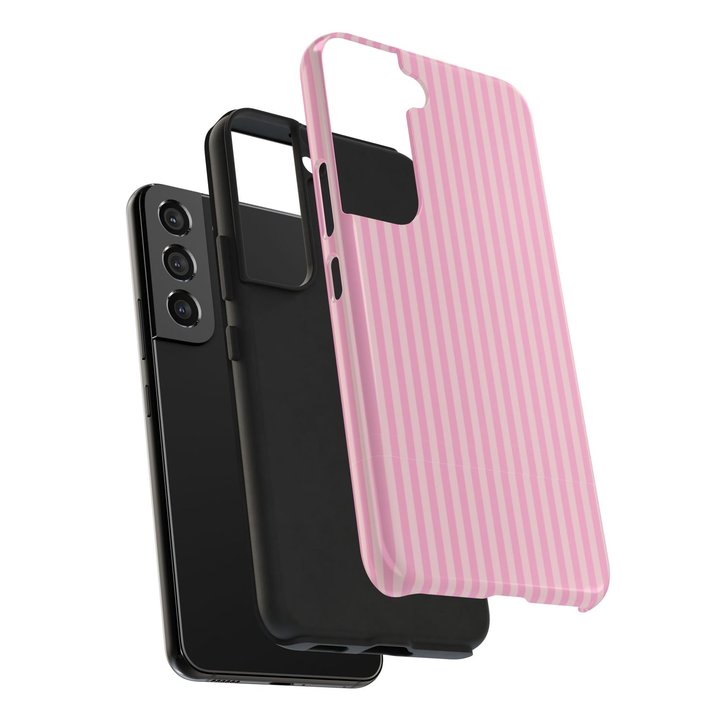 Pretty In Pink  – Pink Vertical Stripe Tough Phone Case