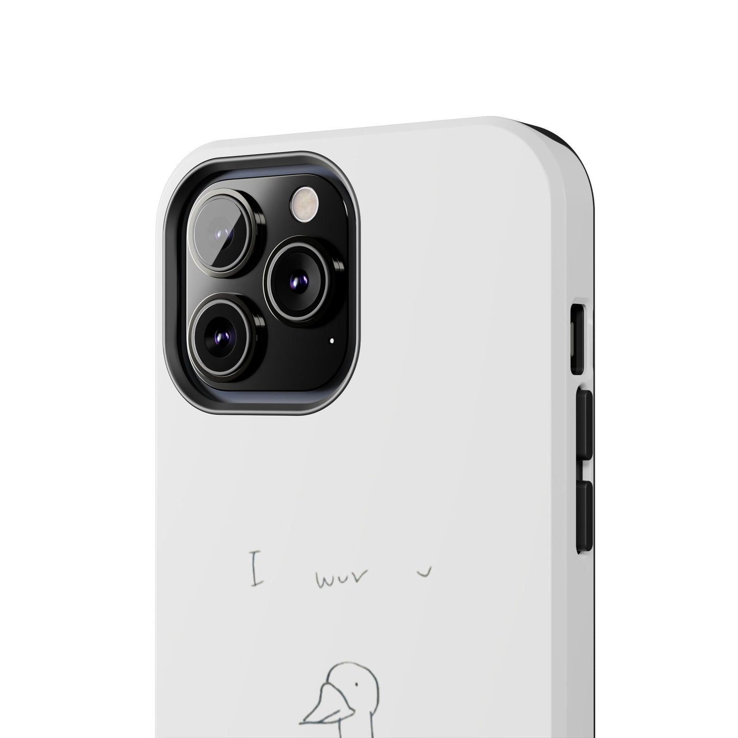 Funny Duck 'I wuv u'— Tough Phone Case