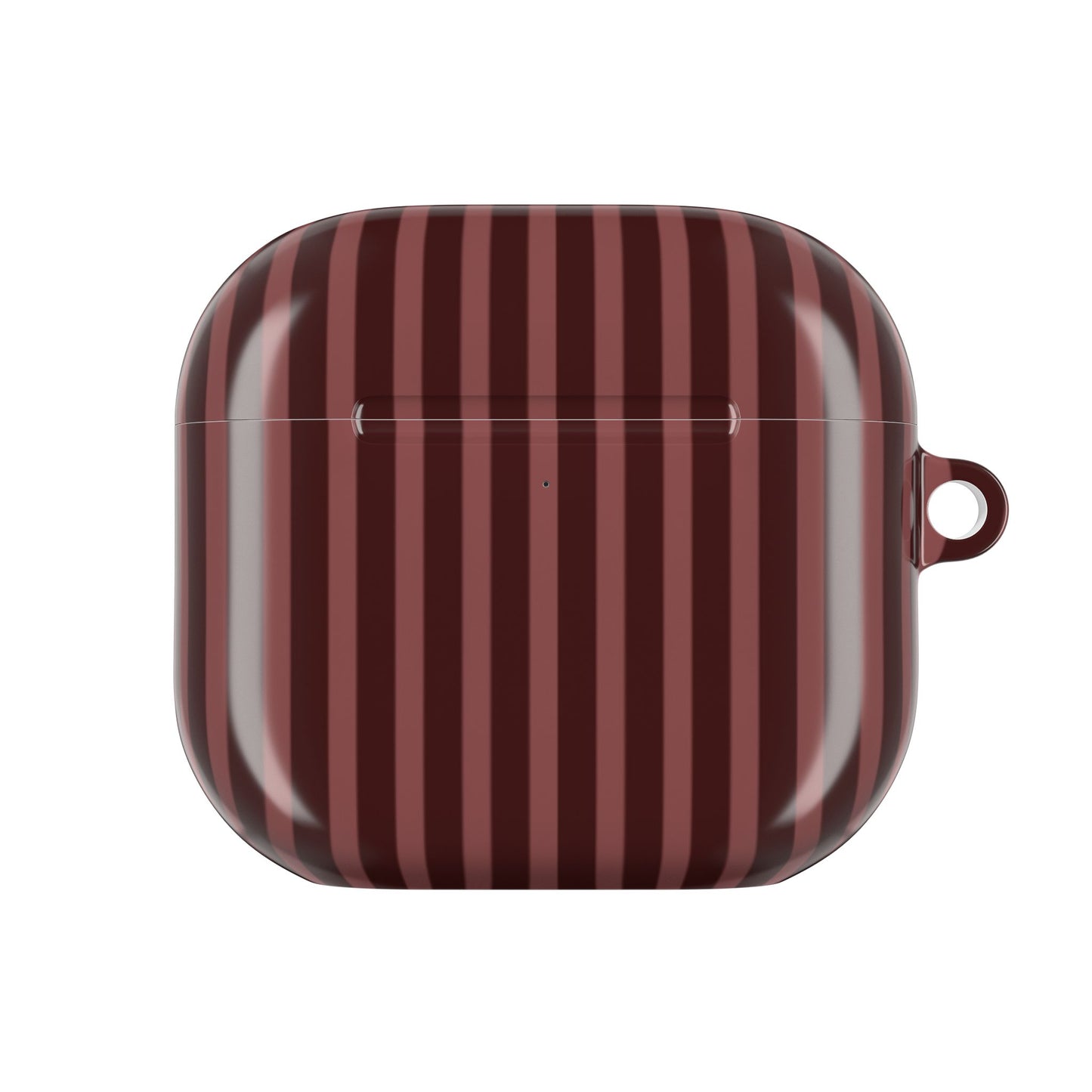 Striped Double Burgundy  —  AirPod Case