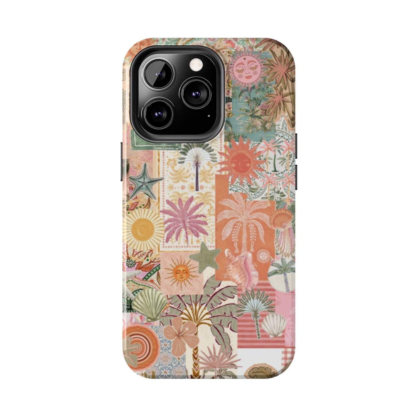 Girls Just Wanna Have Fun! — Tough Phone Case  Retro Tropical Collage iPhone Case