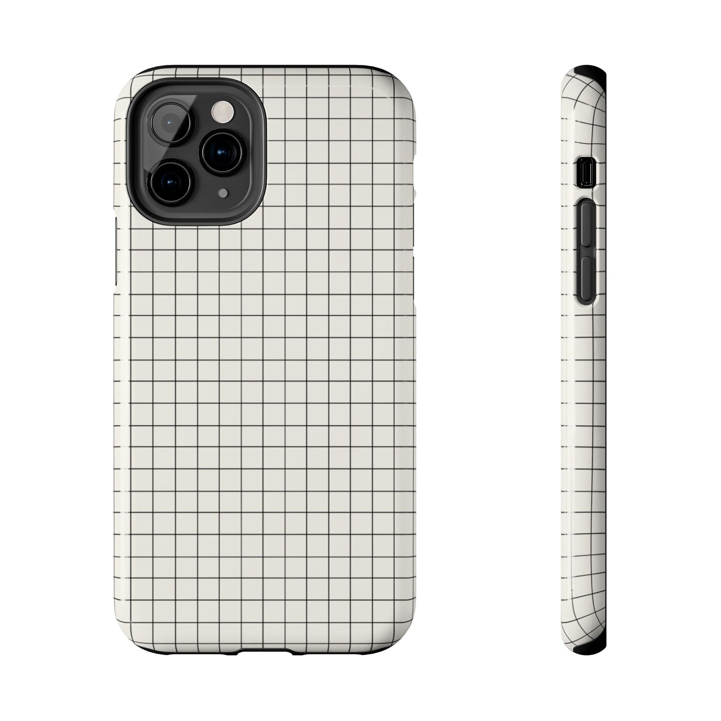 The Architect |Tough Phone Case Minimal Graph Paper Design