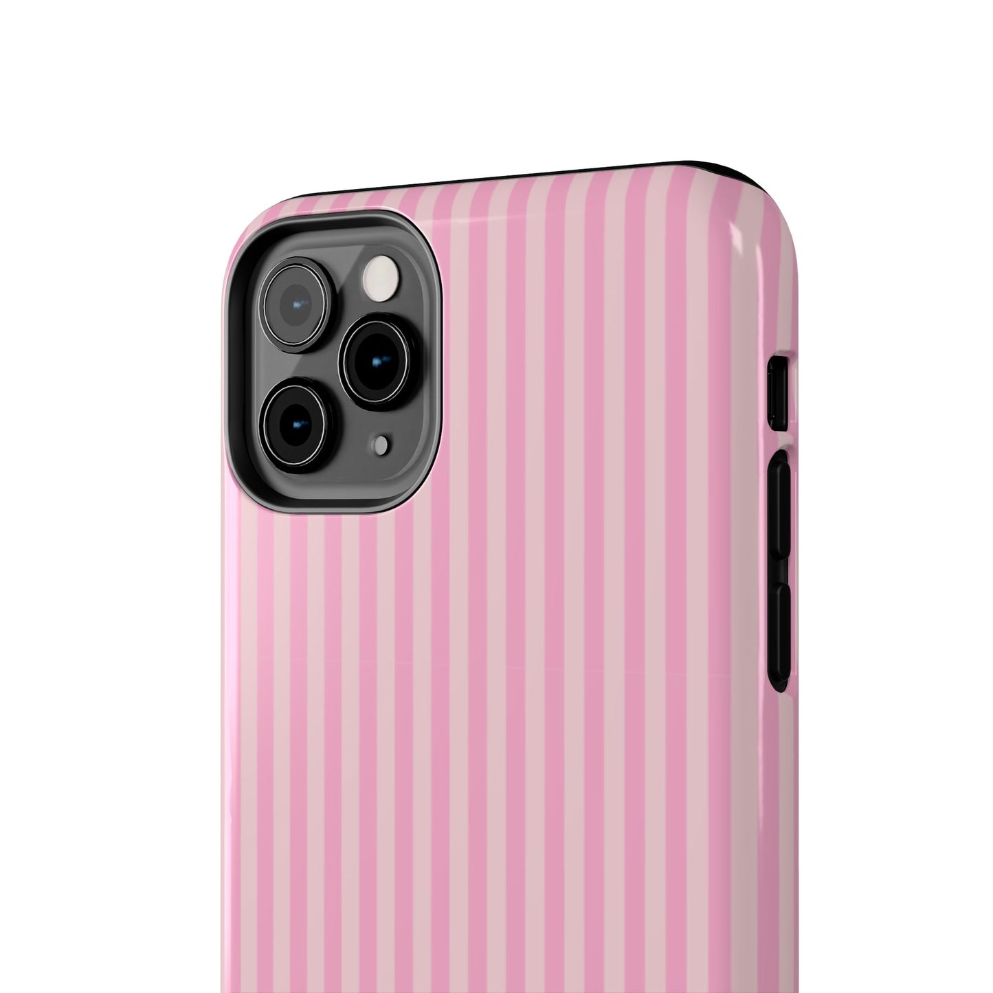 Pretty In Pink  – Pink Vertical Stripe Tough Phone Case
