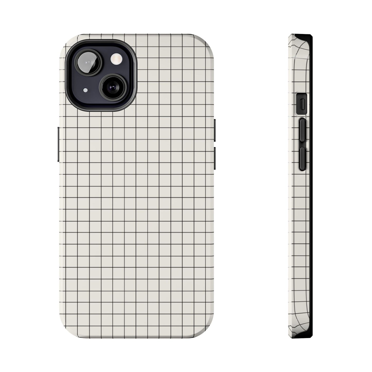 The Architect |Tough Phone Case Minimal Graph Paper Design