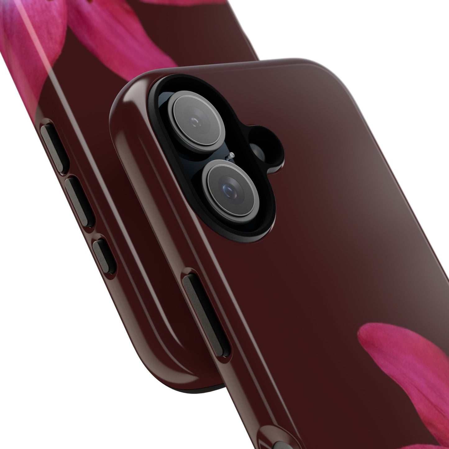 Burgundy Lily Floral – Phone Case Tough Case