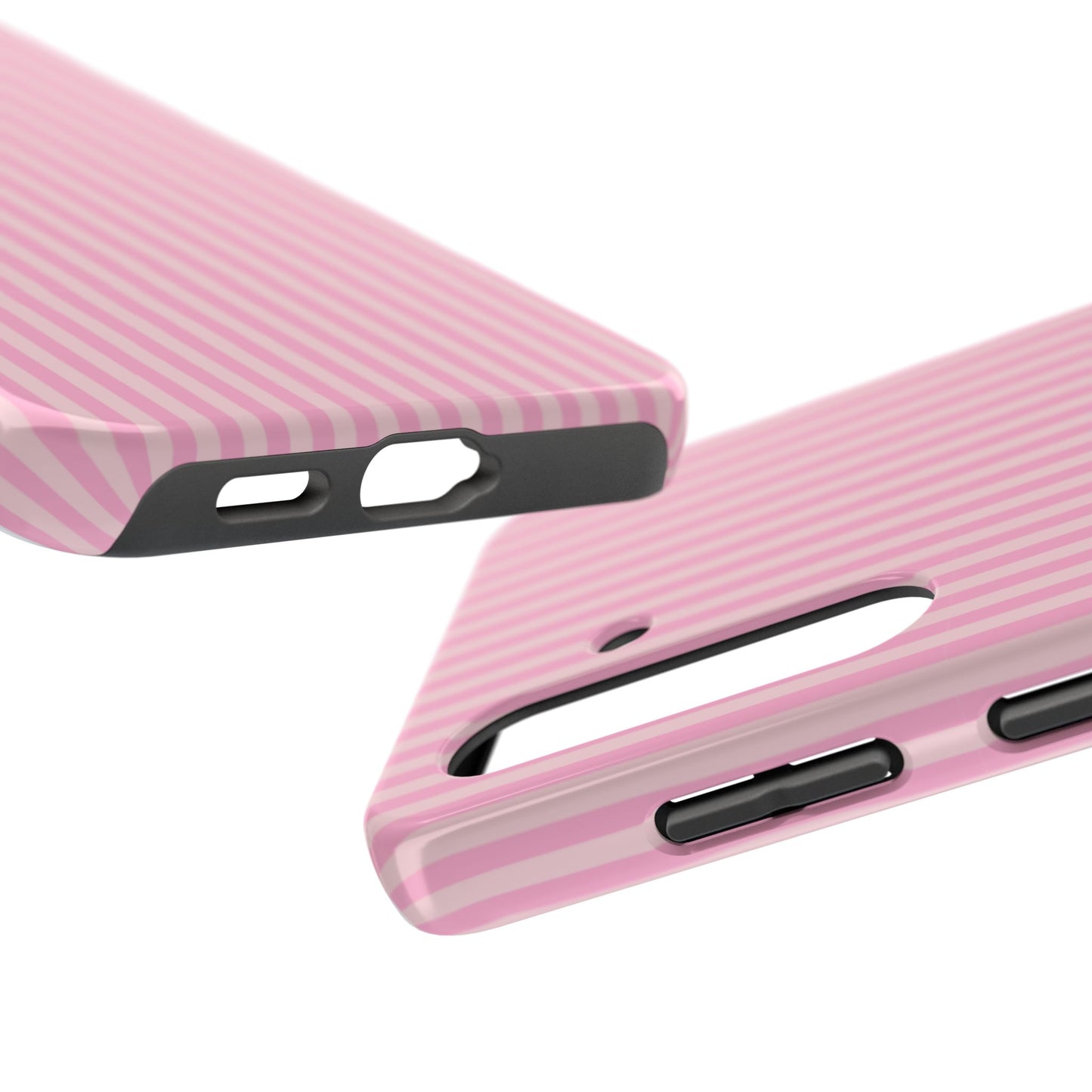 Pretty In Pink  – Pink Vertical Stripe Tough Phone Case