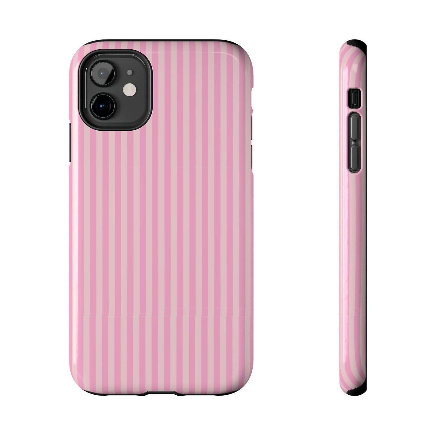 Pretty In Pink  – Pink Vertical Stripe Tough Phone Case