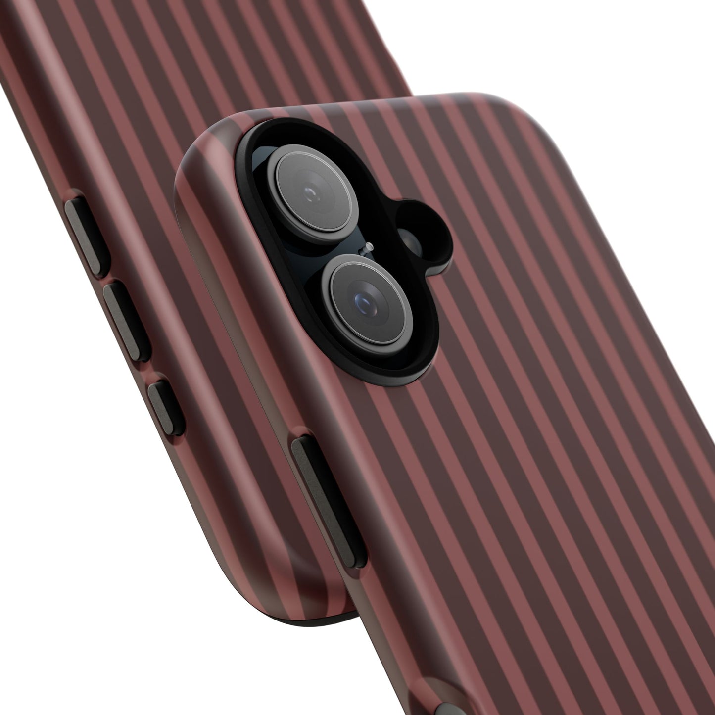 Striped Double Burgundy  — Tough Phone Case
