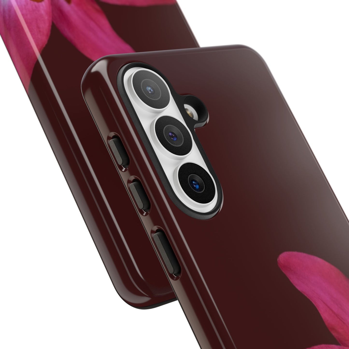 Burgundy Lily Floral – Phone Case Tough Case