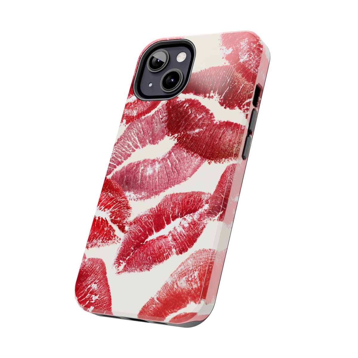 Red Lipstick Kiss Pattern Phone Case | Tough Phone Case
