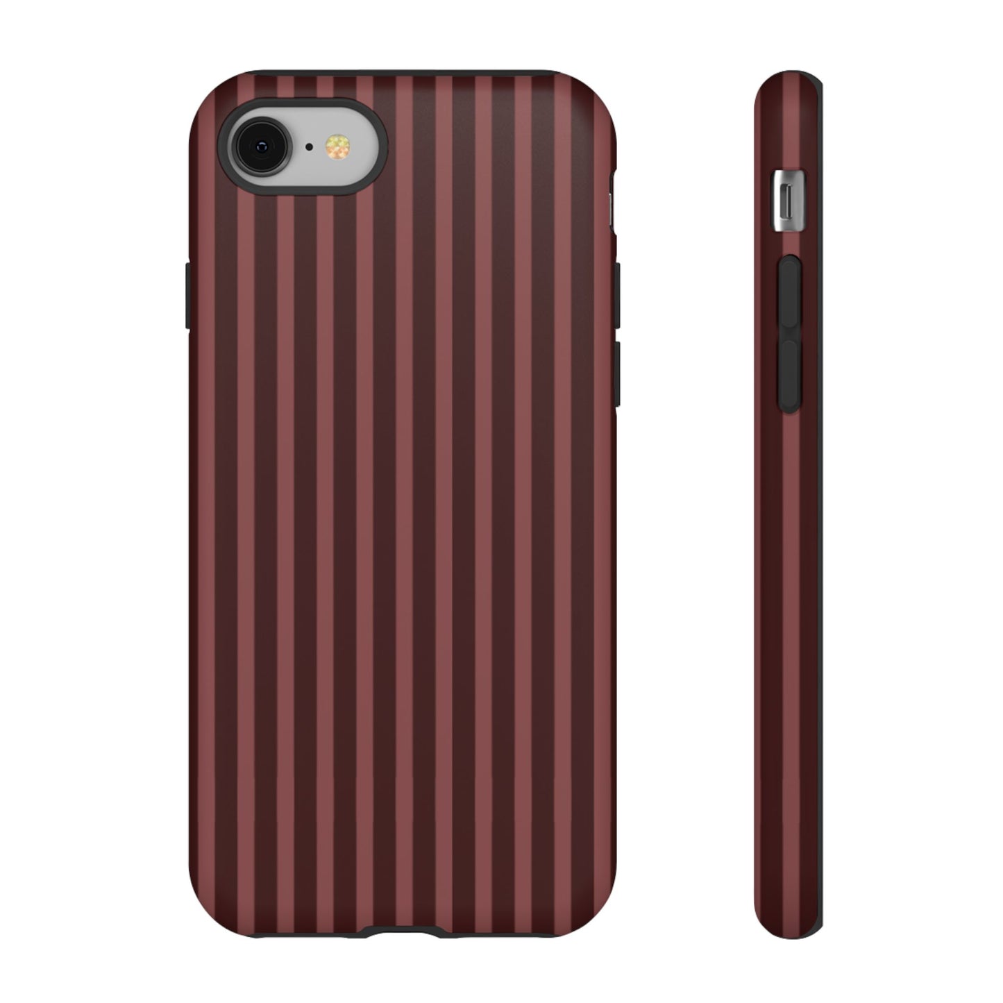Striped Double Burgundy  — Tough Phone Case