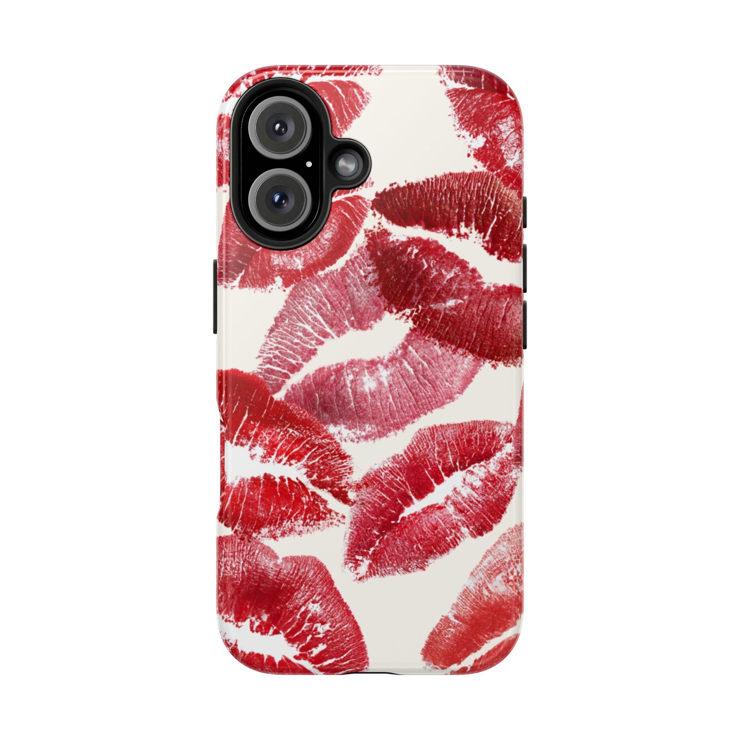 Red Lipstick Kiss Pattern Phone Case | Tough Phone Case