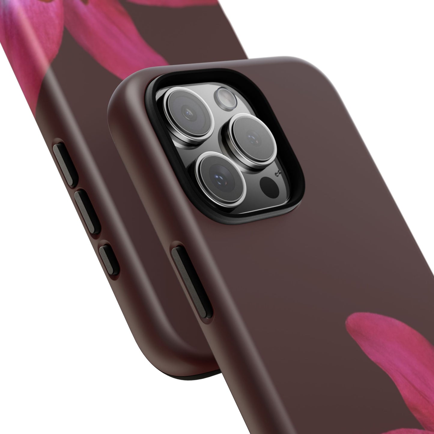 Burgundy Lily Floral – Phone Case Tough Case