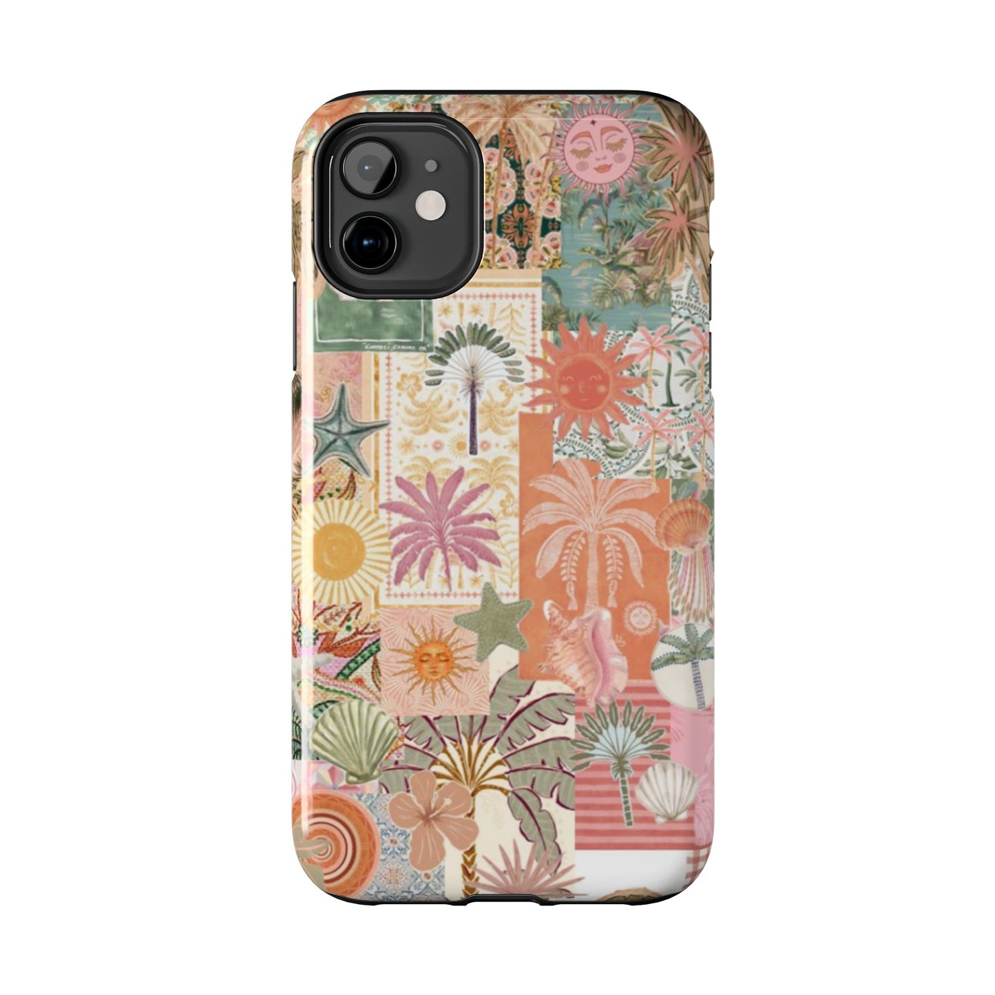 Girls Just Wanna Have Fun! — Tough Phone Case  Retro Tropical Collage iPhone Case
