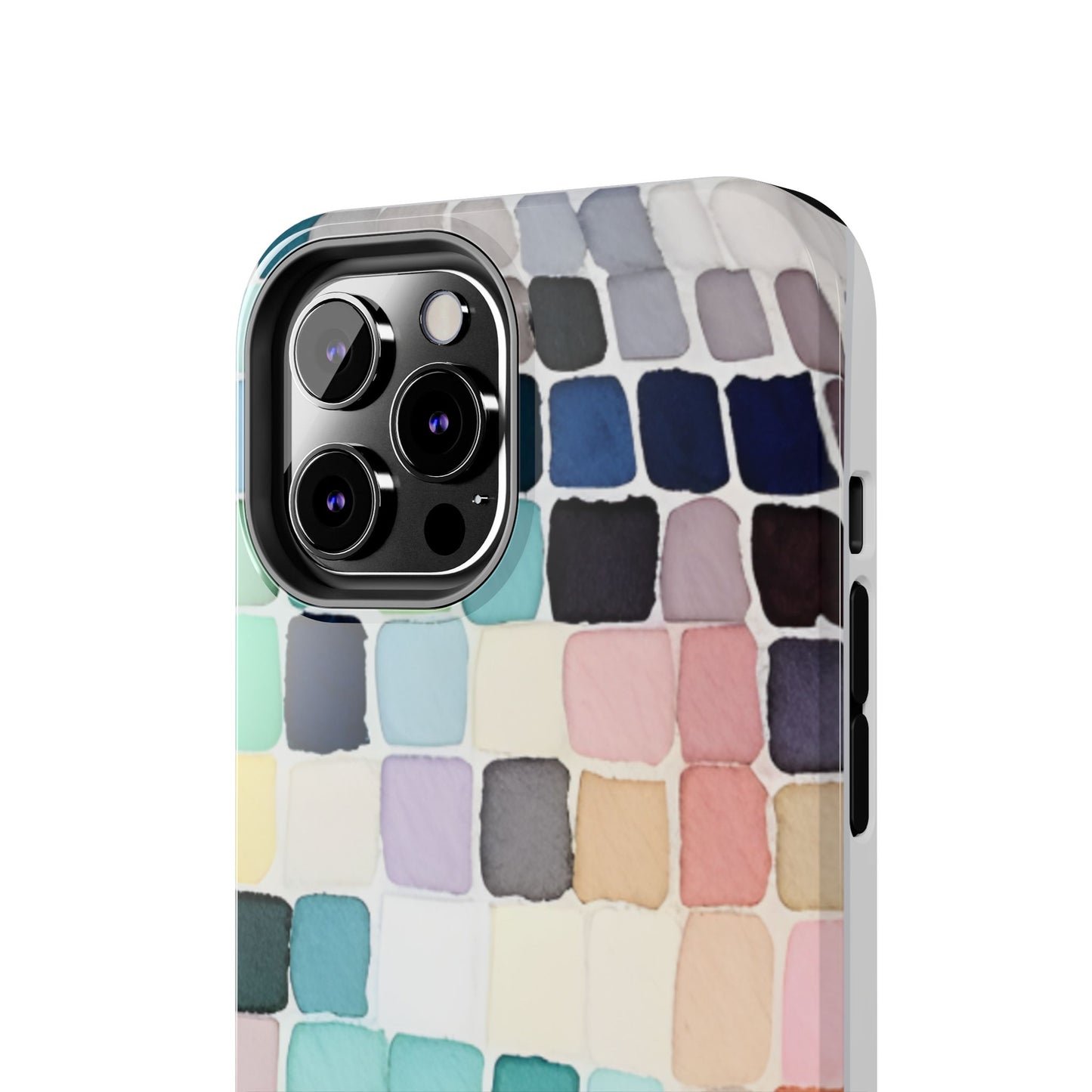 Watercolor —  Abstract Mosaic Tough Phone Case Pastel Tile Protective Cover