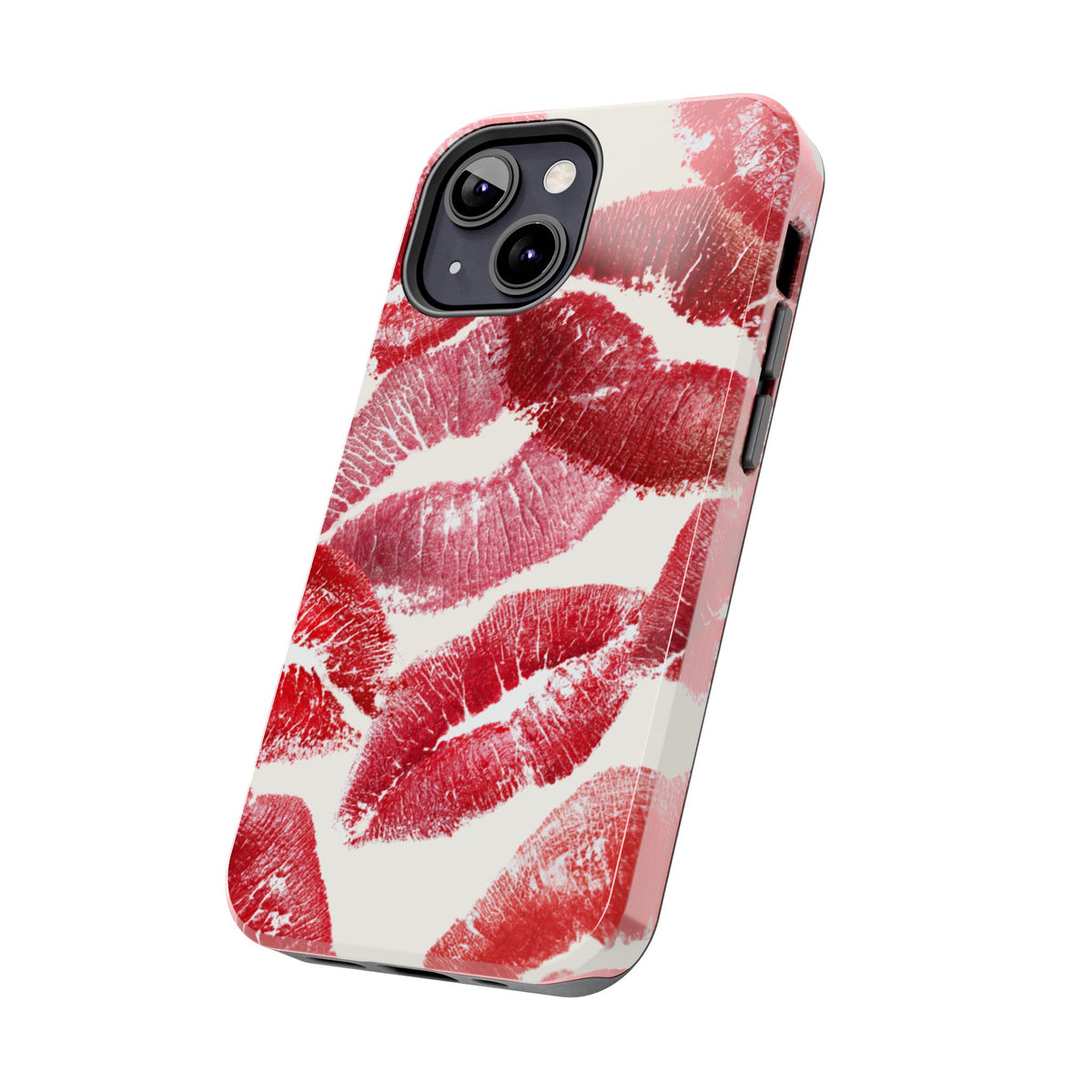 Red Lipstick Kiss Pattern Phone Case | Tough Phone Case