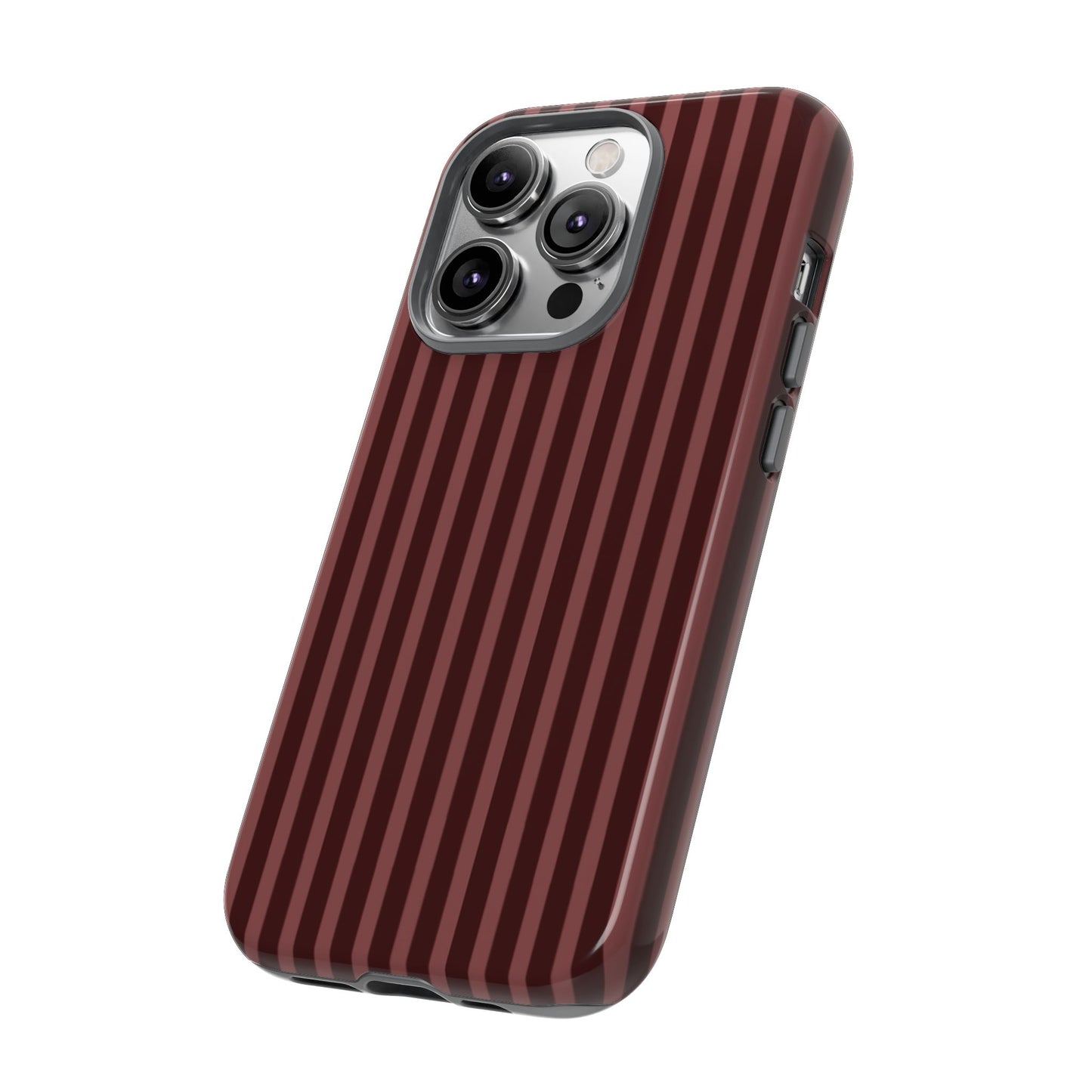 Striped Double Burgundy  — Tough Phone Case