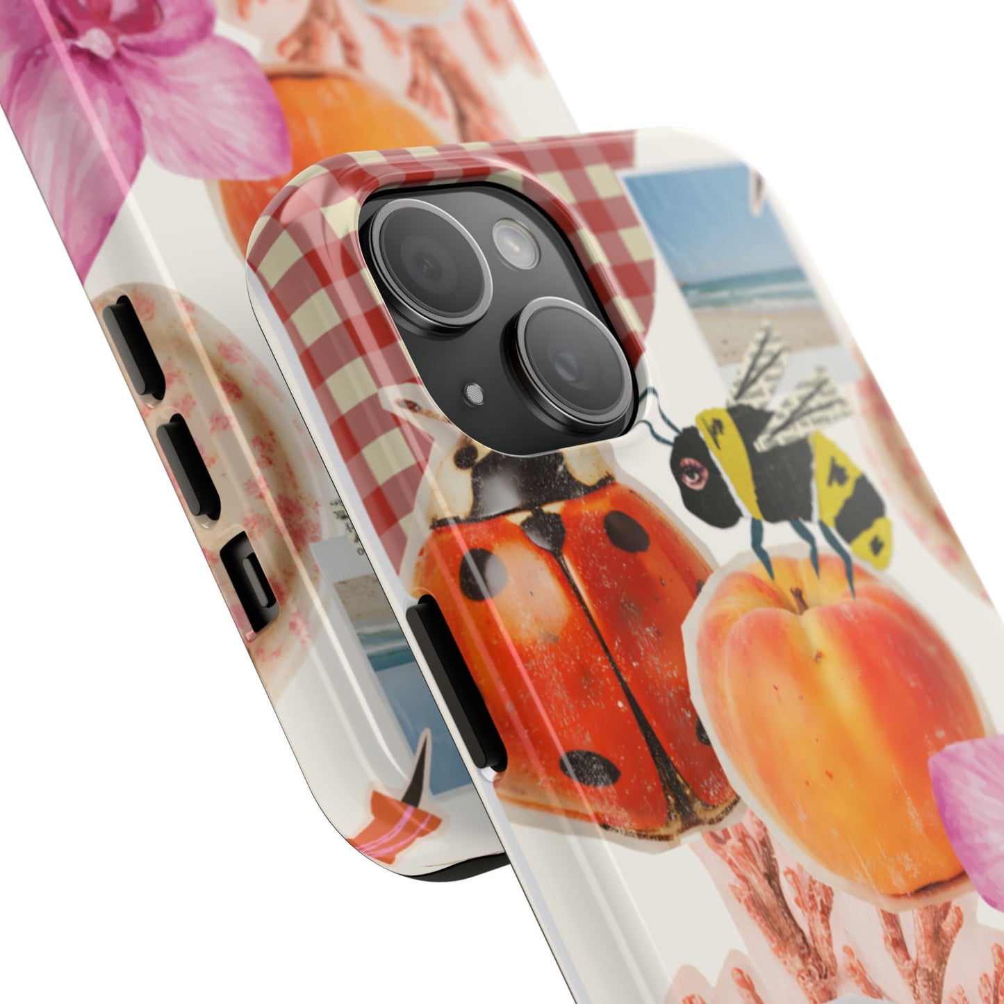 The farmers Market — Floral Fruit Collage Tough Phone Case