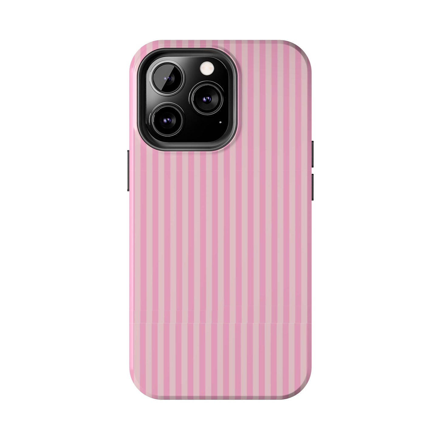 Pretty In Pink  – Pink Vertical Stripe Tough Phone Case