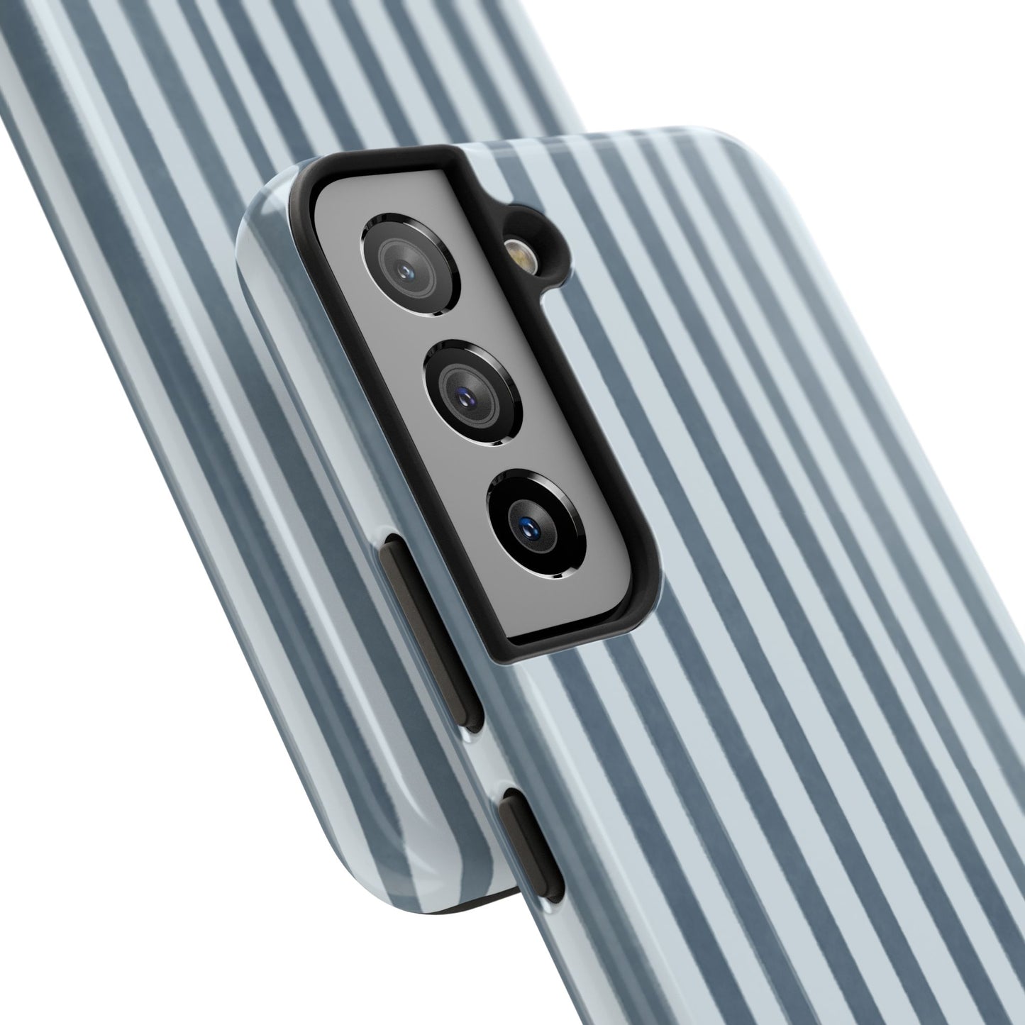 Rainy Day – Striped Tough Phone Case Blue Vertical Stripes,