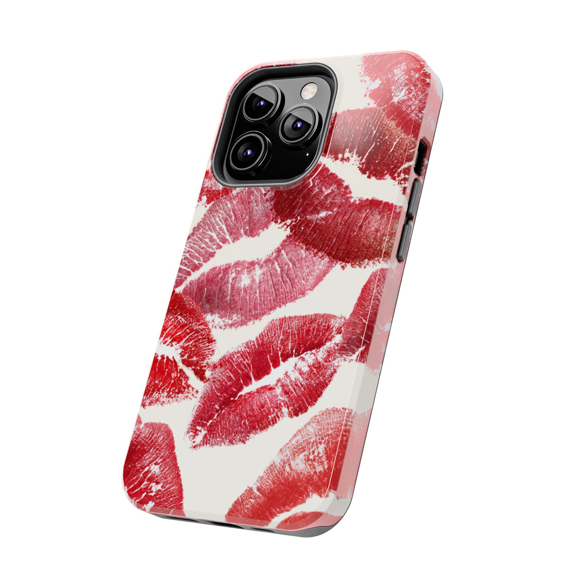 Red Lipstick Kiss Pattern Phone Case | Tough Phone Case