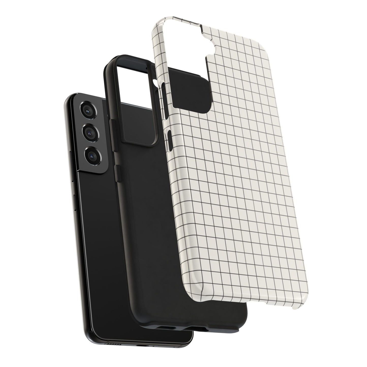 The Architect |Tough Phone Case Minimal Graph Paper Design