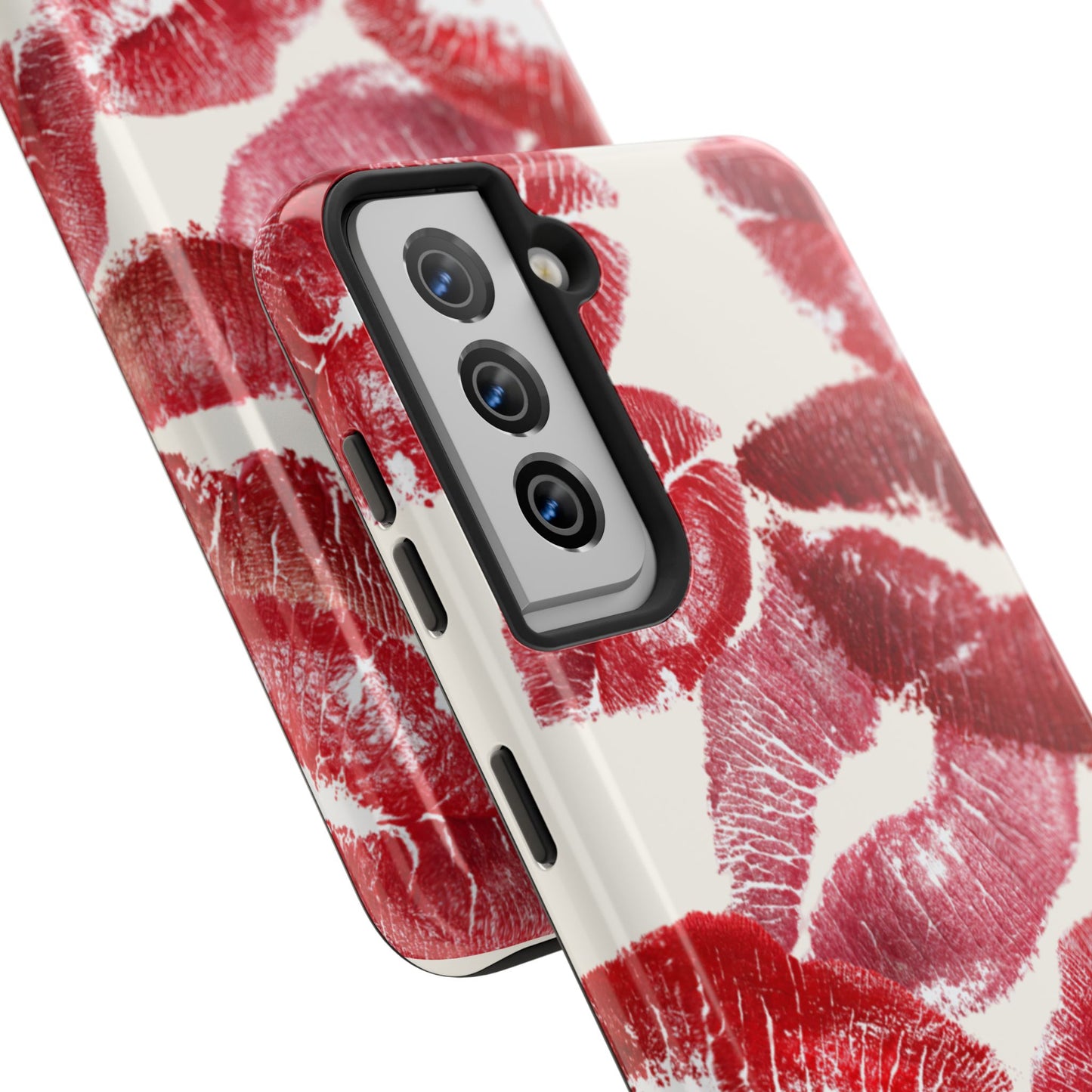 Red Lipstick Kiss Pattern Phone Case | Tough Phone Case
