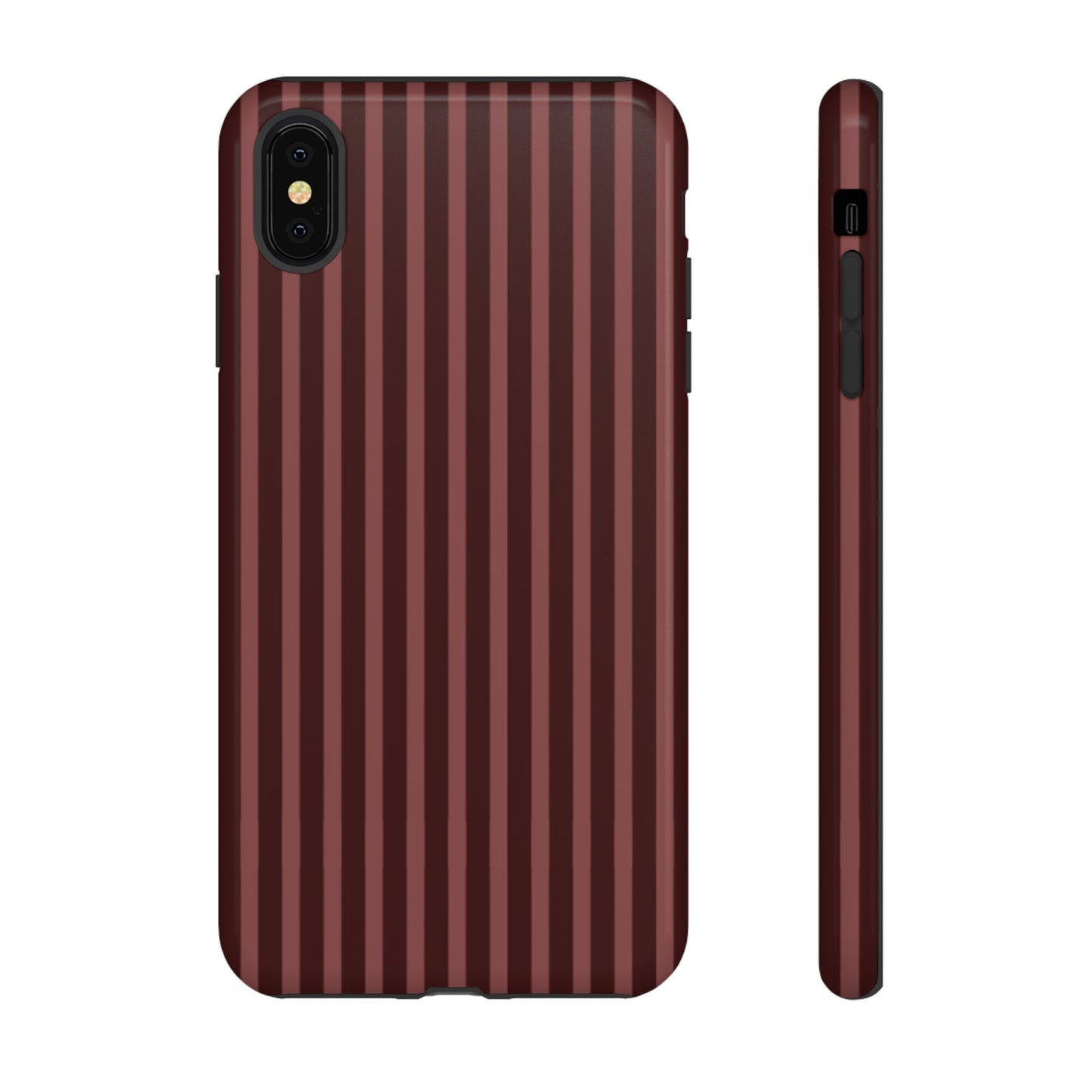 Striped Double Burgundy  — Tough Phone Case
